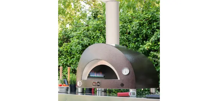 Alfa One Copper Natural Gas Countertop Outdoor Pizza Oven