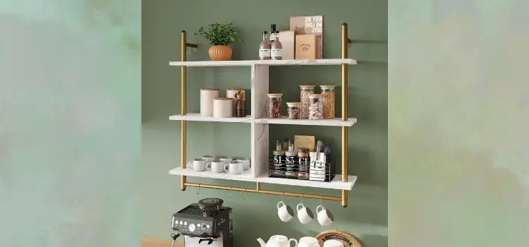 floating shelves for kitchen dishes